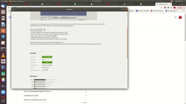 Audacity insatallation in ubuntu | Malayalam смотреть онлайн
