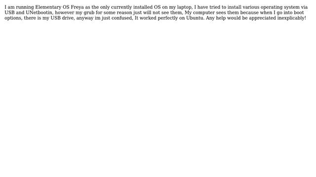 Unix & Linux: In Elemenary os, grub wont load anything but itself смотреть онлайн