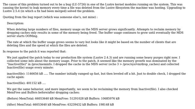 What s eating almost all memory and swap in this Linux machine? (not buffers/cached-related) смотреть онлайн