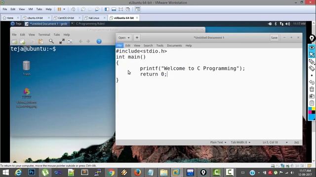 Creating and Running C Programs in Linux смотреть онлайн