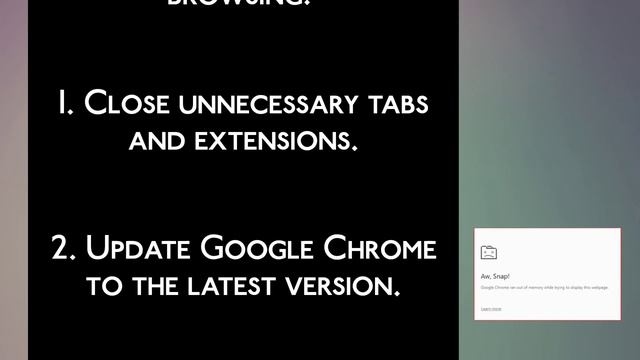 How to Fix Google Chrome Ran Out of Memory Aw Snap Error (EASY) смотреть онлайн