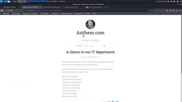 TryHackMe - Anthem - Walkthrough смотреть онлайн