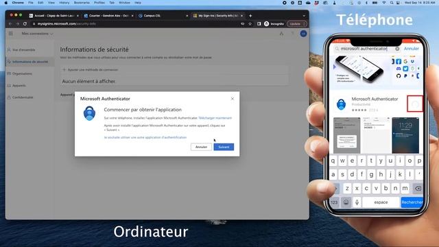 MFA: Configuration avec l'application Microsoft Authenticator смотреть онлайн