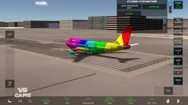 Rainbow Plane Flight From Dubai (DXB)| RFS - Real Flight Simulator PRO Android Gameplay смотреть онлайн