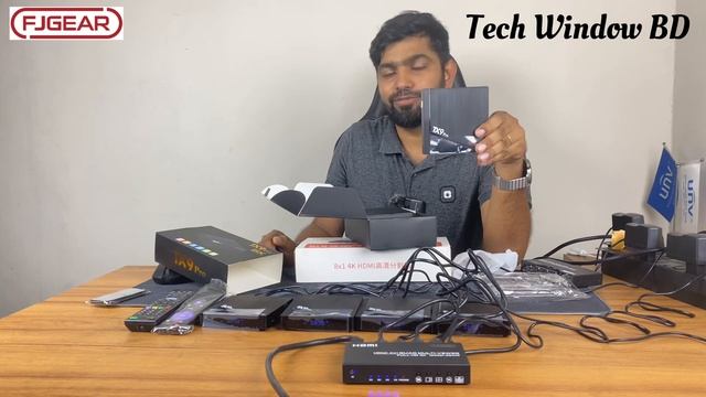 FJGEAR HDMI Multiviewer। TX9 Pro Android Box।Streaming Four Devices on one Screen। Bangla Review смотреть онлайн