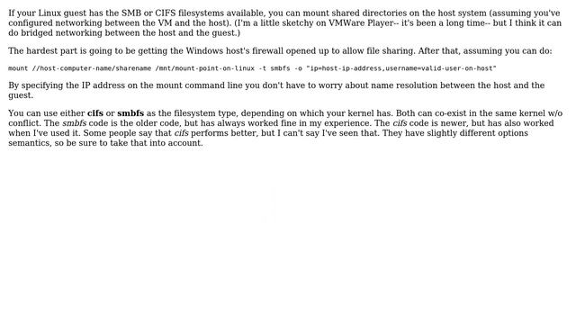 DevOps & SysAdmins: Best way to share directory between Windows and Linux on VMPlayer смотреть онлайн