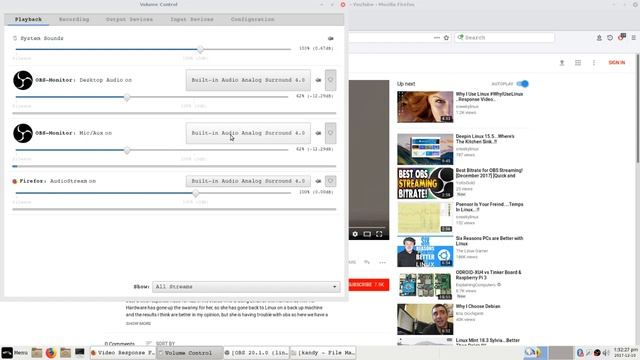Linux Lite 3.6 : Video Response : to "SneekyLinux" his Video Settings he showed me In OBS смотреть онлайн