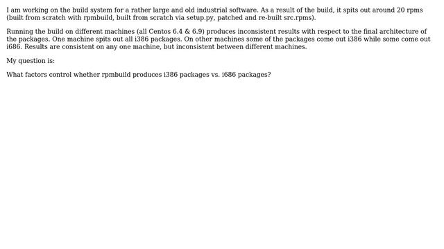 When does rpmbuild produce i386 vs. i686 packages (Centos 6) смотреть онлайн