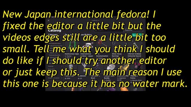 NEW JAPAN INTERNATIONAL FEDORA!!! (ROBLOX) I SOMEWHAT FIXED MY EDITOR!!! смотреть онлайн