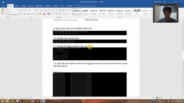 Unix and Linux Lab Experiment - 1 смотреть онлайн