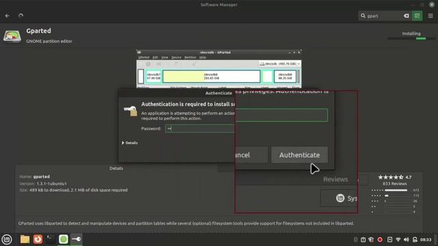 Installing GPARTED Application on Linux Mint for Disk Management. смотреть онлайн
