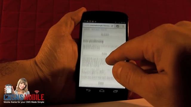 CMS Made Simple Mobile Theme v.2 смотреть онлайн