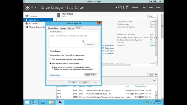 1 2 Windows Server 2012 R2 Post Installation Task смотреть онлайн