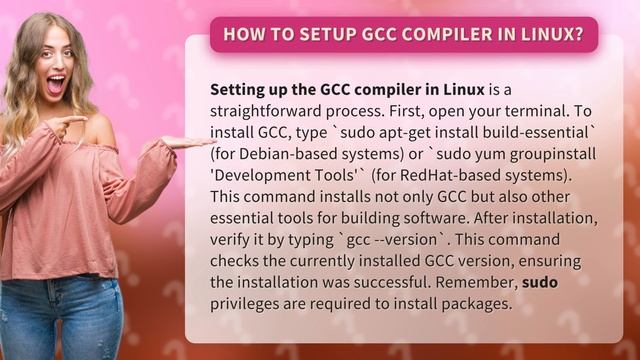 How to setup gcc compiler in linux? смотреть онлайн