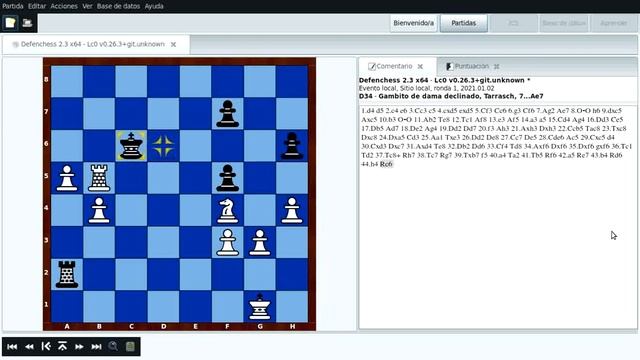 Defenchess vs LC0 - 1/3 - match a dos puntos - Debian GNU/Linux. смотреть онлайн