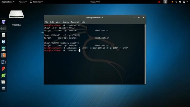 penerapan IPTables dengan menggunakan kali linux смотреть онлайн