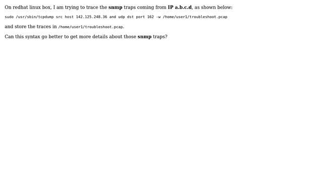 Unix & Linux: tcpdump tracing UDP packets смотреть онлайн