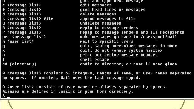 VTC Player Unix Shell Fundamentals, Using mail смотреть онлайн