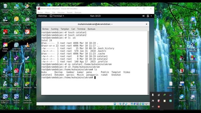 perintah perintah dasar linux | Debian9 смотреть онлайн