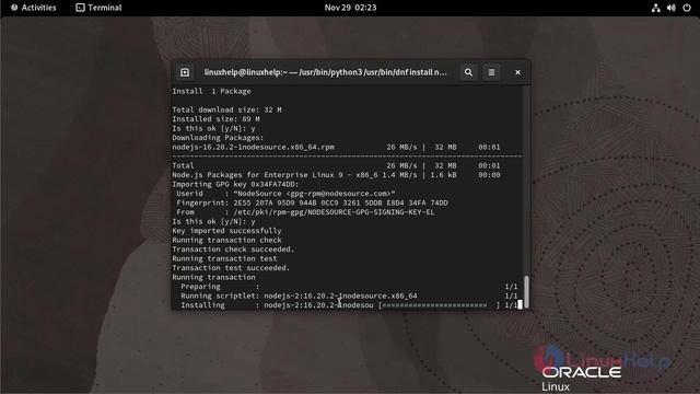 How to install Yarn Package Manager on Oracle Linux 9.2 смотреть онлайн