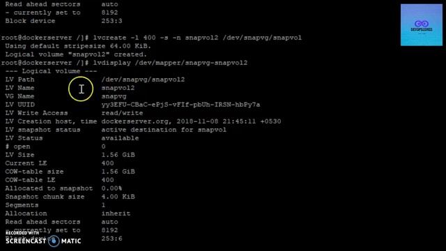 How to create Snapshot #Devopszones #linux #linuxbasics #storage #lvm #backup #restore #snapshot смотреть онлайн