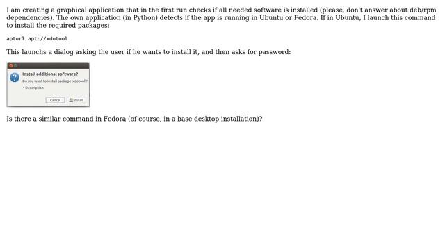 Fedora: Launch graphical installation of package смотреть онлайн