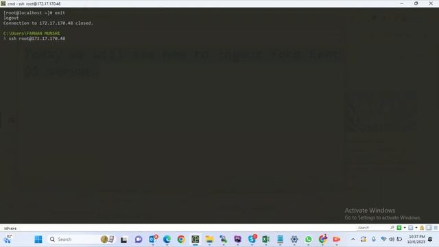 How to Logout form Cent OS server. #shortvideo #centos7 #centos8 смотреть онлайн