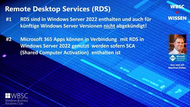 Windows Server 2022 und RDS - Fakten kompakt präsentiert смотреть онлайн