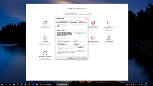 micro-tuto : Restauration à une date antérieure Windows 10 смотреть онлайн