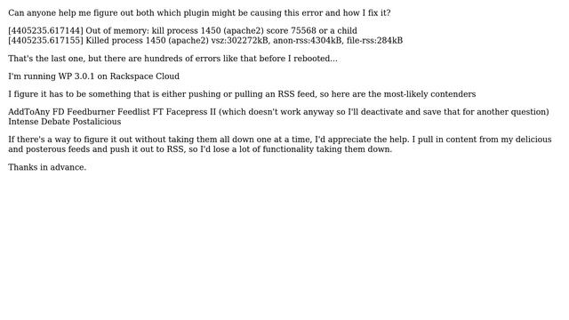 Wordpress: Out of memory errors - anon-rss or file-rss? (2 Solutions!!) смотреть онлайн