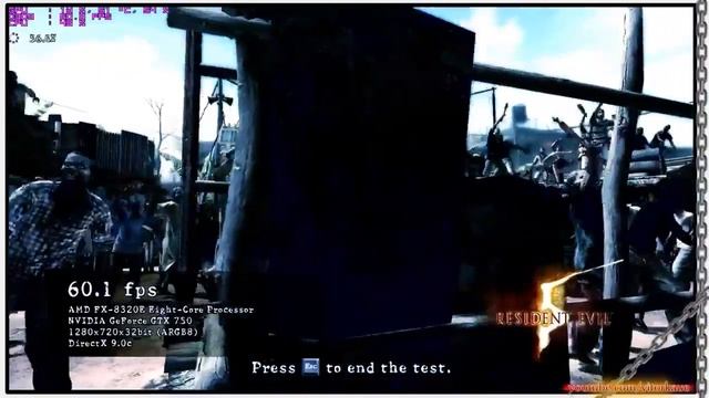 Resident Evil 5 - Fixed BENCHMARK (GeForce GTX 750 - FX-8320E) смотреть онлайн