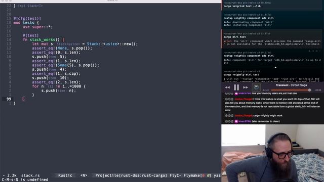 🦀 Stack in Rust! Memory Leak Detection! DATA STRUCTURES PART 2.2 - Rust n00bery - Rust OSS DSA смотреть онлайн