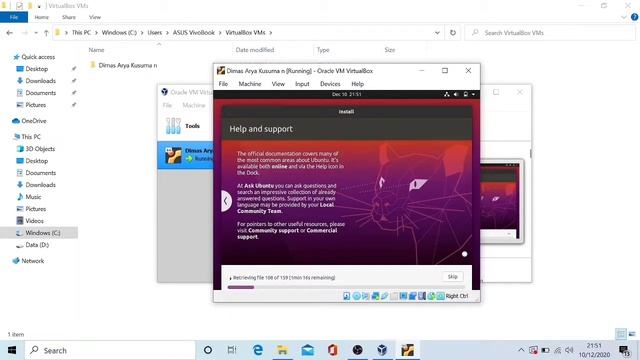 INSTALL VIRTUAL BOX DAN LINUX PADA VIRTUAL MACHINE - 20200140064 смотреть онлайн