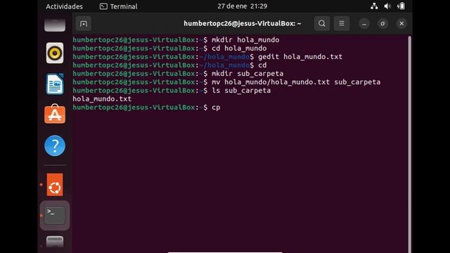 Administrar carpetas en Linux (Ubuntu) [PR1-A2023] - actividad 1 смотреть онлайн