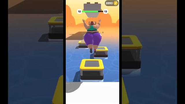 Fat 2 Fit Android iOS Game All Level's Update Power Full Girl Funny смотреть онлайн
