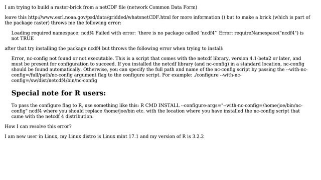 GIS: Failed to create a raster-brick from a netCDF file (.nc) смотреть онлайн