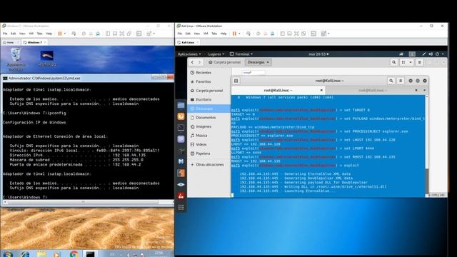 Ataque Ransonware con Eternalblue DoublePulsar a W7 смотреть онлайн