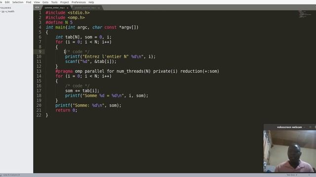 Somme de n entiers avec OpenMP смотреть онлайн