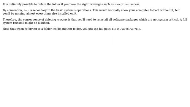 Unix & Linux: Can anyone delete the '/bin' folder in linux? (3 Solutions!!) смотреть онлайн