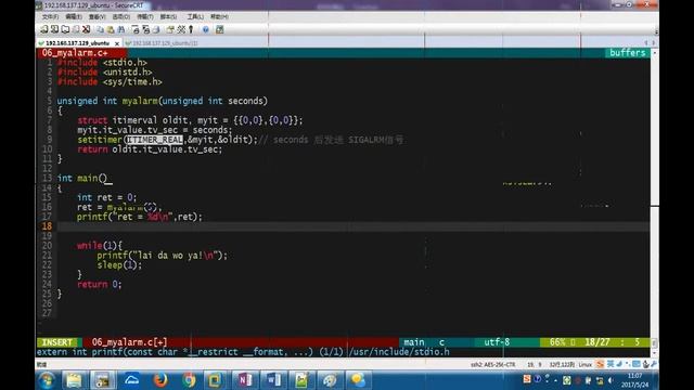 day7 10 setitimer实现alarm后 recv смотреть онлайн