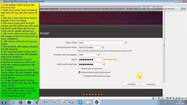 Tutorial Instalasi Linux Ubuntu 32 bit di virtual box смотреть онлайн