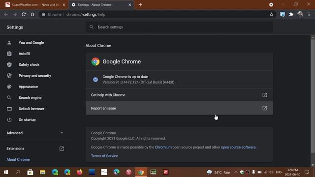 Google Chrome update with bug fixes released June 30th 2021 смотреть онлайн