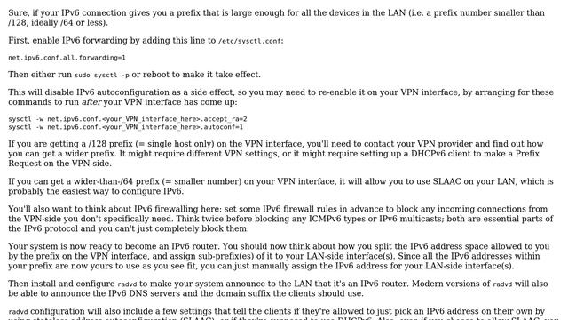 Unix & Linux: How to share an IPv6 connection to the whole LAN? (2 Solutions!!) смотреть онлайн