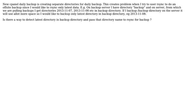 DevOps & SysAdmins: Rsync backup - detect new directory and backup only from that directory смотреть онлайн