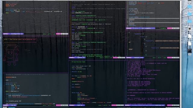 Cowsay, fortune, lolcat shell script смотреть онлайн
