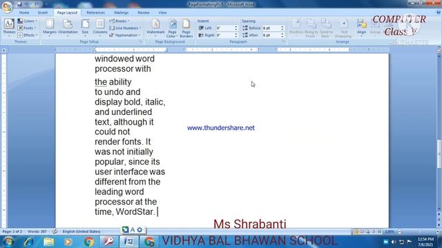 Class 5 Computer: Page Formatting смотреть онлайн