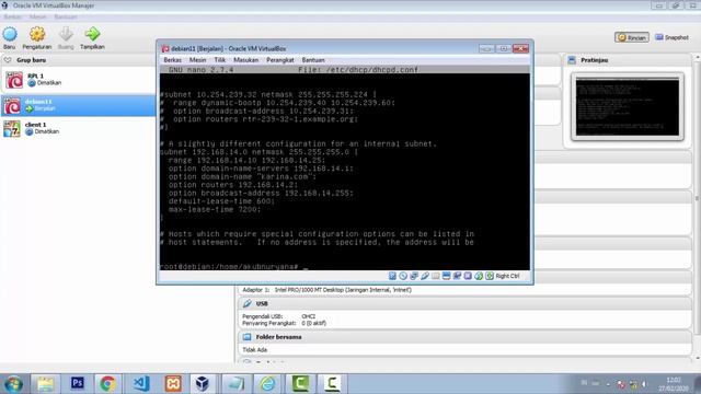 Konvigurasi Dhcp server Di Linux Debian смотреть онлайн