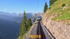 Шиниге-Платте - Вильдерсвиль, Швейцария - вид машиниста поезда в формате 4К
