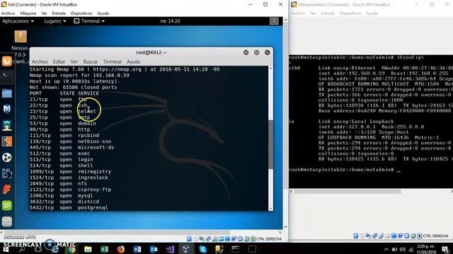 Nmap, Nessus, Kali linux y Metasploitable2 смотреть онлайн