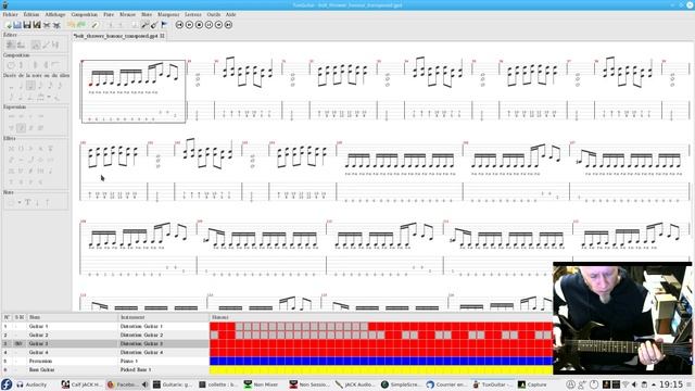 Bolt Thrower / Honour played on Fedora / TuxGuitar / Guitarix смотреть онлайн